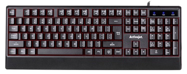 Klaviatūra ActiveJet K-3255 Angļu (US), melna