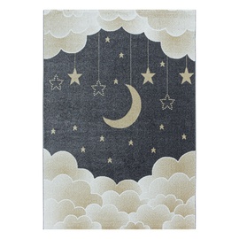 Ковер комнатные Ayyildiz Funny Moon And Star 2002902101, желтый/серый, 290 см x 200 см