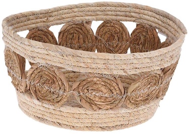 Puķu pods Mondex Seagrass 002QX8, džuta, 280 mm, Ø 280 mm x 280 mm, brūna/bēša