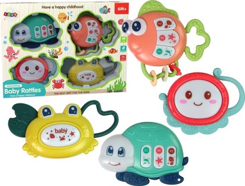 Набор игрушек для младенцев Lean Toys Sea Animal, многоцветный, 4 шт.