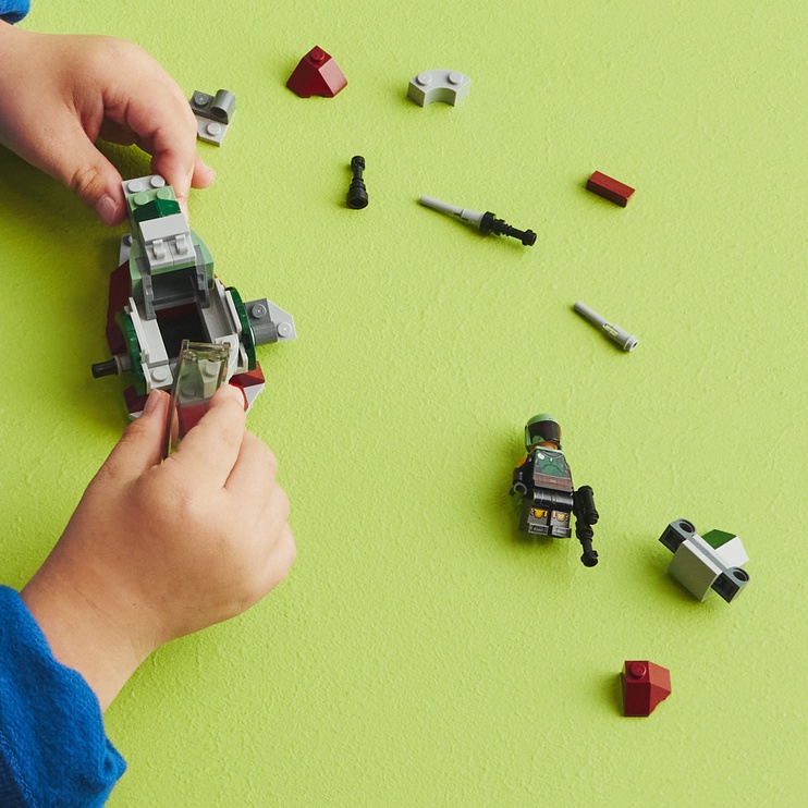 Konstruktor LEGO® Star Wars™ Boba Fetti tähelaeva™ mikrovõitleja 75344, 85 tk