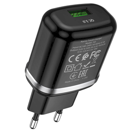 Lādētājs Hoco N3, USB, melna