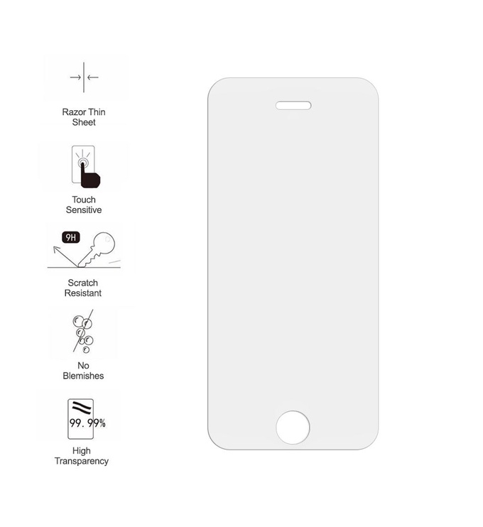 Tālruņa ekrāna aizsargstikls Blun For Apple iPhone 7 Plus, 9H
