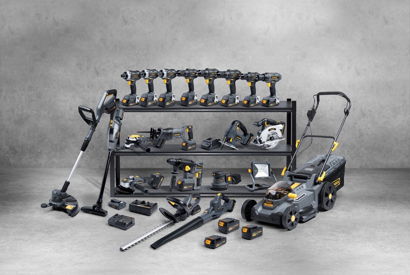 Akumulatora zāles trimmeris Grunder GT-L0218Y, 18 V, 25 cm