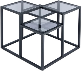 Журнальный столик Kayoom Steps 625, черный, 60 см x 60 см x 53 см