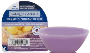 Vasks, aromātiskais Yankee Candle Wax Melt Lemon Lavender, 8 h, 22 g, 15 mm x 56 mm