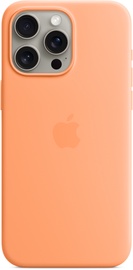 Чехол для телефона Apple Silicone Case with MagSafe, iPhone 15 Pro Max, oранжевый