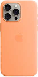 Telefono dėklas Apple Silicone Case with MagSafe, iPhone 15 Pro Max, oranžinė