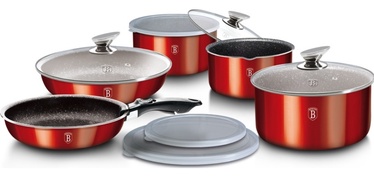Katlu komplekts Berlinger Haus Metallic Line Burgundy Edition BH-1674, 160 - 200 mm, 1.2 - 2.2 l, 12 gab.