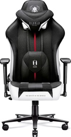 Spēļu krēsls Diablo Chairs X-Player 2.0, 59 x 55 x 47 - 57 cm, balta/melna