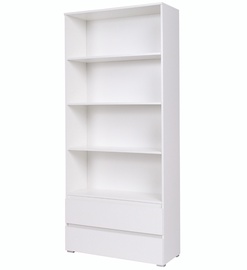 Plaukts Cama Meble Coco, balta, 92 cm x 34 cm x 204 cm