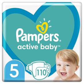 Подгузники Pampers Active Baby, 5 размер, 11 - 16 кг, 110 шт.