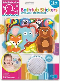 Игрушка для ванны 4M Bubblie Duckie Bathtub Stickers Zoo, 18 шт.