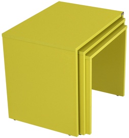 Kafijas galdiņu komplekts Kalune Design, zaļa, 55 cm x 40 cm x 47 cm, 3 gab.