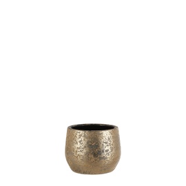 Цветочный горшок Mica Clemente 1055435, керамика, Ø 19.5 см, золотой