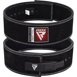 Sunkiosios atletikos diržas RDX 4'' Pro Lever Buckle WBL-4LB, juoda, XL