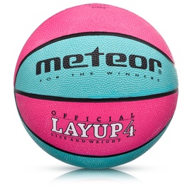 Мяч, для баскетбола Meteor Layup, 4 размер