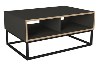 Журнальный столик Kalune Design Dolores, антрацитовый, 90 см x 60 см x 41.6 см