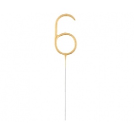 Свеча на день рождения Candle Sparklers Number 6