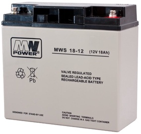 UPS akumulators MPL Power Elektro MWS 18-12F, 18 Ah