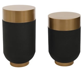 Журнальные столики Kalune Design Table Set 1014-1, золотой/черный, 40 см x 40 см x 70 см