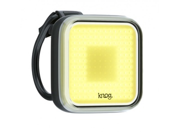 Велосипедный фонарь Knog Blinder Square 9240381, пластик/силикон, прозрачный/черный/желтый