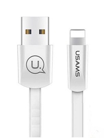 Провод Usams SJ199IP02, Lightning/USB male, 1.2 м, белый