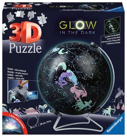 3D mīkla Ravensburger Glow Astrology 115440V, 24 cm, melna
