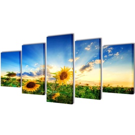Фотокартина VLX Sunflower 5pcs 241573, 2000 мм x 1000 мм