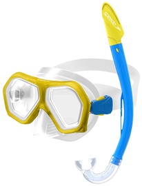 Набор для подводного плавания Speedo Junior Mask & Snorkel, синий/желтый
