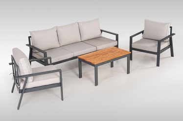 Välimööbli komplekt Kalune Design Ediz 024, antratsiit, 5 istekohta