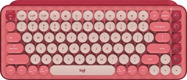 Клавиатура Logitech POP TTC BROWN EN/EN/RU, розовый, беспроводная