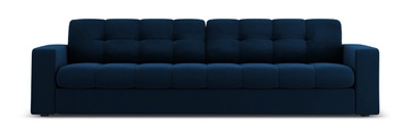 Dīvāns Micadoni Home Justin Velvet 4 Seats, tumši zila, 227 x 90 cm x 72 cm