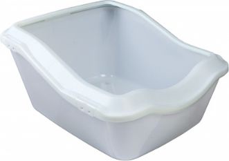 Кошачий туалет с рамкой Trixie 40371, белый, XXL, oткрытый, 54 см x 45 см x 29 см