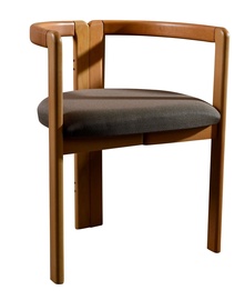Стул для столовой Kalune Design Cery 998VOW1125, матовый, коричневый/дубовый, 57 см x 57 см x 71 см