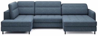 Stūra dīvāns Berrto Raquel 40, zila, labais, 165 x 306 cm x 100 cm