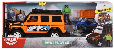 Transporto žaislų komplektas Dickie Toys Try Me Winter Rescue Set 203837017, mėlyna/juoda/žalia
