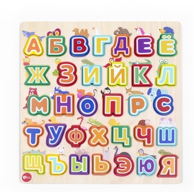 Puidust pusle TopBright Alphabet And Animals 120324RU, 33 tk
