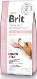Sausā suņu barība Brit GF Veterinary Diets Hypoallergenic, lasis/dzeltenie zirņi, 12 kg
