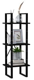 Plaukts VLX 3-Tier Cabinet, brūna/melna, 40 cm x 30 cm x 105 cm