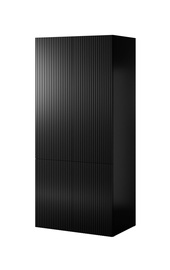 Spinta Cama Meble Pafos 2D, juoda, 55.5 cm x 90 cm x 198.5 cm
