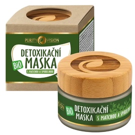 Sejas maska sievietēm Purity Vision Detox Matcha & Spirulina, 40 ml