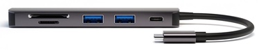 USB jaotur 4smarts 6 in 1 Hub with DeX Function, 15 cm