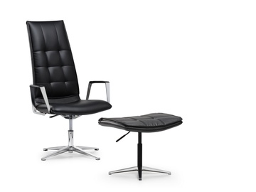 Пуф Kalune Design FLD-PUF-A001133, черный, 50 см x 55 см x 43 см