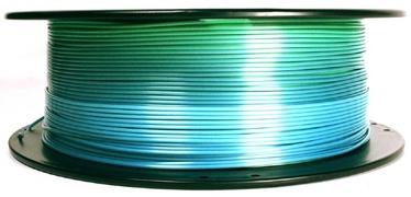 3D printeri kulumaterjal Gembird PLA Silk Rainbow, 340 m, sinine/roheline