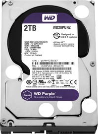 Cietais disks (HDD) Western Digital WD22PURZ, 3.5", 2 TB