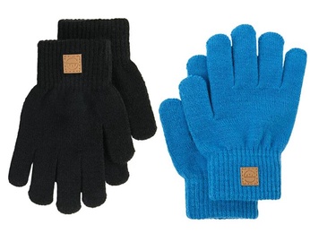 Набор перчаток, для мальчиков Cool Club 7429710, синий/черный, 116/134
