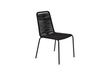 Dārza krēsls Domoletti, melna, 62 cm x 56 cm x 86 cm