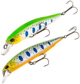Воблер Akara Best Minnow 100SP A204, 10 см, 15 г, синий/серебристый/зеленый