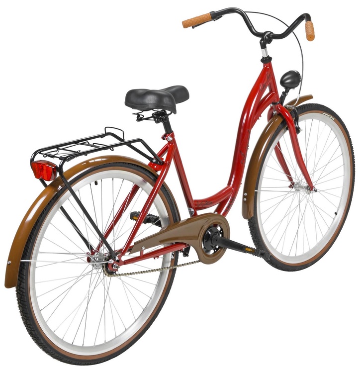 Велосипед городской Azimut City Lux, 28 ″, коричневый/бордо